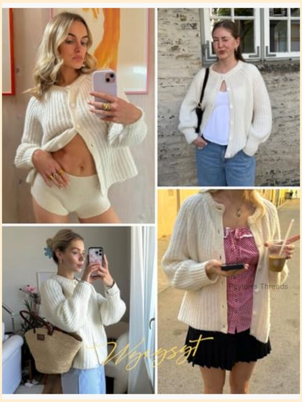 Chunky Soft Knit Cardigan Sweater Button Down Long Sleeve Open Front - Picture 6 of 7